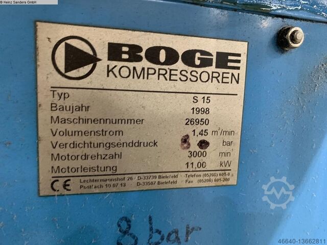 Screw compressor BOGE S 15