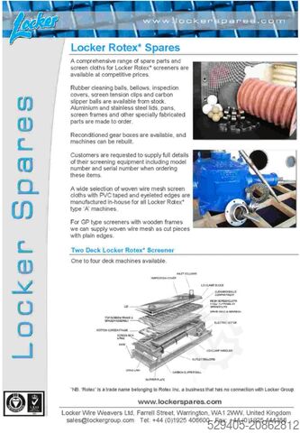 Siebmaschine Locker rotex R42A
