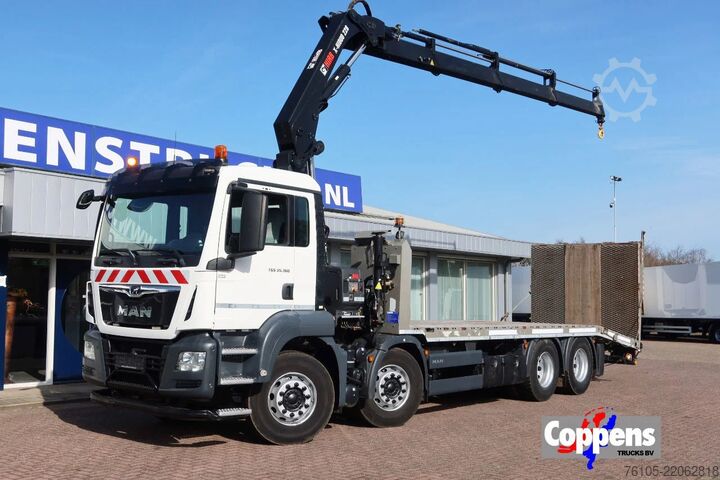 Car transporter MAN TGS 35.360 8x2 Oprijvrachtwagen + Hiab 228 E3