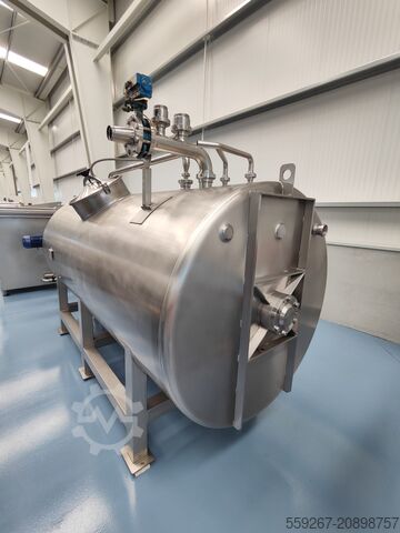 Stainless steel horizontal mixing tank 4,000 L ROSSI & CATELLI