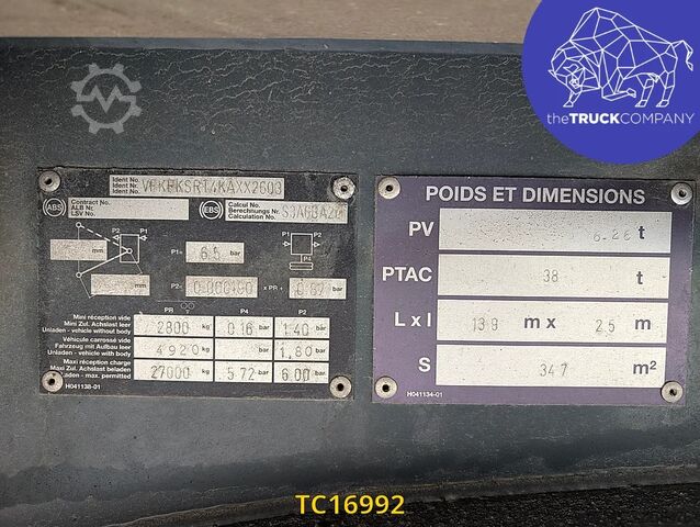 Sliding tarpaulins Fruehauf 
