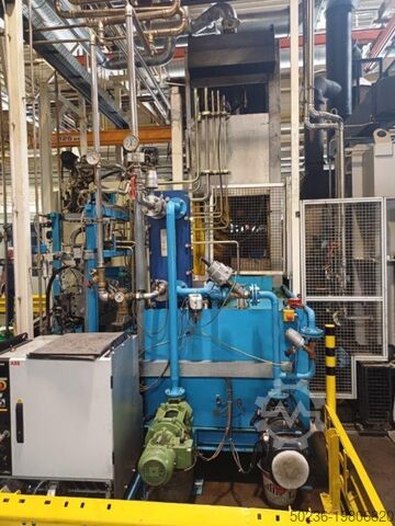 Rotary hearth furnace with mandrel hardening press AICHELIN 