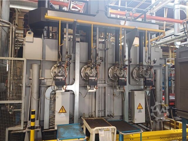 Rotary hearth furnace with mandrel hardening press AICHELIN 