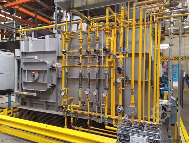 Rotary hearth furnace with mandrel hardening press AICHELIN 