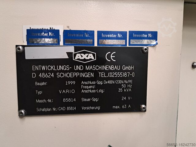 4 Achs Bearbeitungszentrum AXA Vario 2 Frästische CNC  Fräsmaschine
