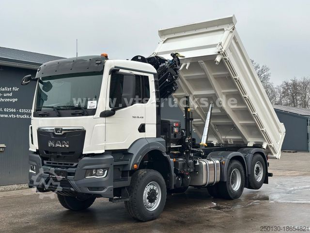 Dreiseitenkipper LKW MAN TGS 28.430 6x4-4,DSK, HIAB Ladekran *NEU*