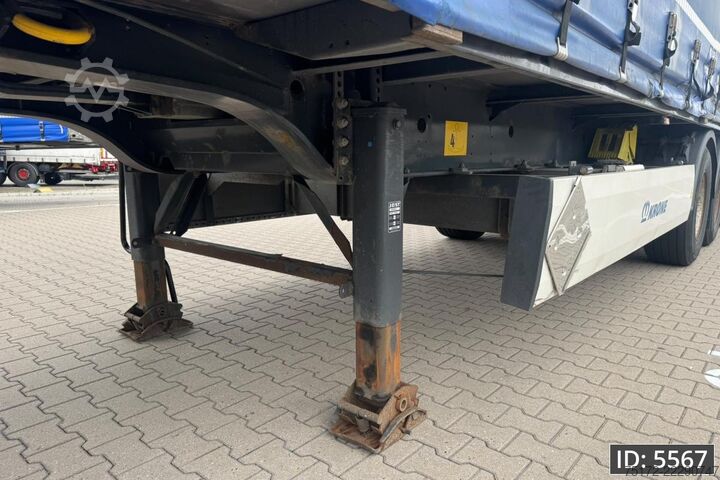 Sliding tarpaulins Krone SD / Steering axle / Lift axle / Mounted forkli...