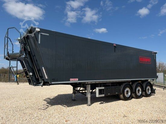 Tipper semitrailer KEMPF SKM 39/3, ALU-KASTENMULDE 51M³ ROLLPLANE  KOMBIKLAPPE, ALCOA