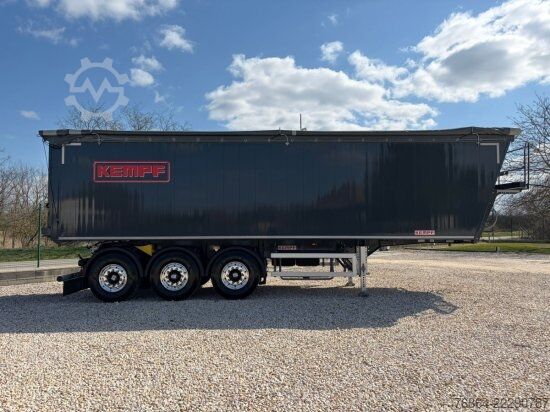 Tipper semitrailer KEMPF SKM 39/3, ALU-KASTENMULDE 51M³ ROLLPLANE  KOMBIKLAPPE, ALCOA