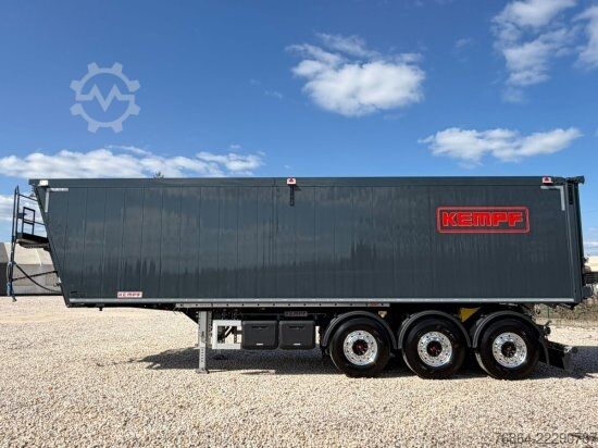 Tipper semitrailer KEMPF SKM 39/3, ALU-KASTENMULDE 51M³ ROLLPLANE  KOMBIKLAPPE, ALCOA