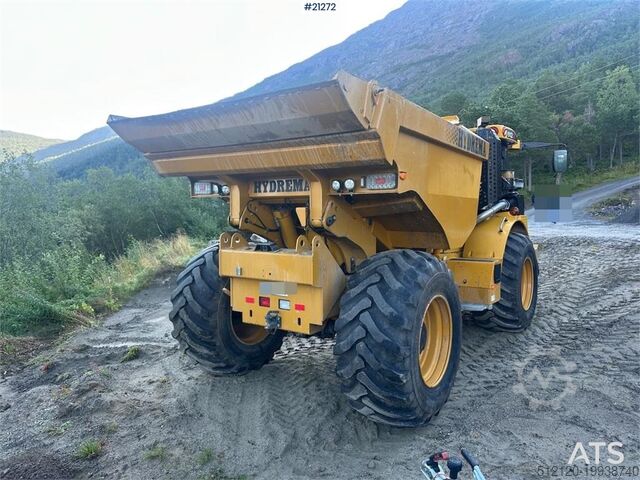 Dumper Hydrema 912GS dump truck w/white signs. WATCH VIDEO.