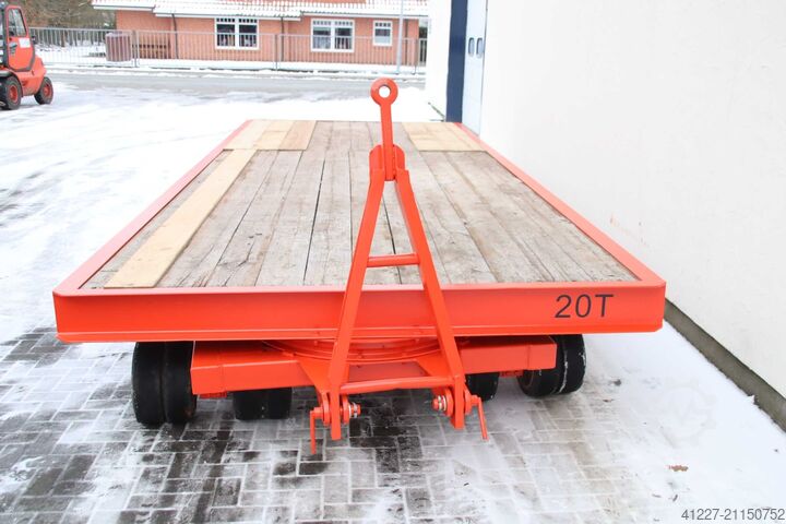 Heavy-duty transport vehicle 20 tons Plan 6520/2500/H755 mm