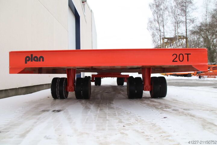 Heavy-duty transport vehicle 20 tons Plan 6520/2500/H755 mm