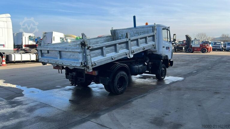 3-Seiten-Kipper Mercedes-Benz 814 (3 WAY TIPPER / MANUAL PUMP / POMPE MANUELL...