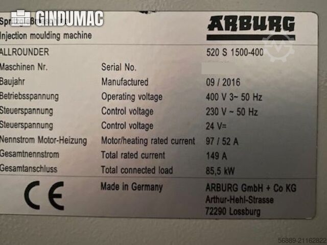 Arburg 520S-1500-400 Arburg 520S-1500-400