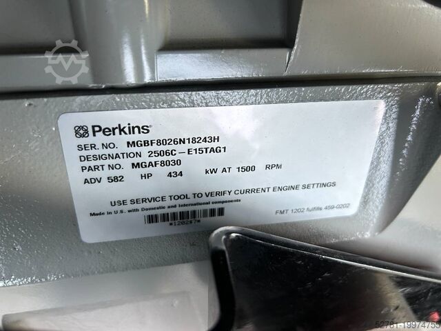 Generator set Perkins 2506C-E15TAG1 - 500kVA Surplus genset- DPX-19813-6
