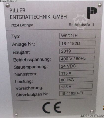 Entgratmaschine PILLER WSD 21 H