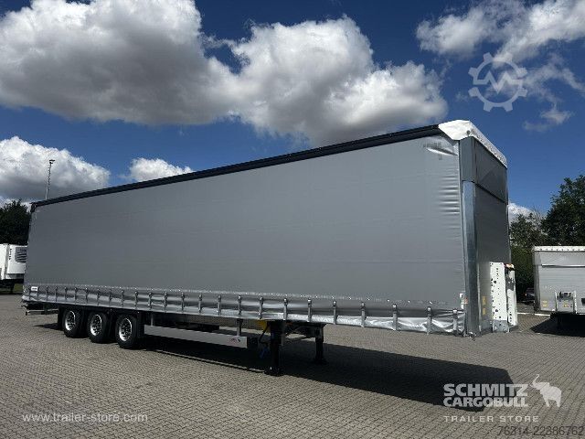 Open semitrailer with tarp Schmitz Cargobull Curtainsider Mega Getränke