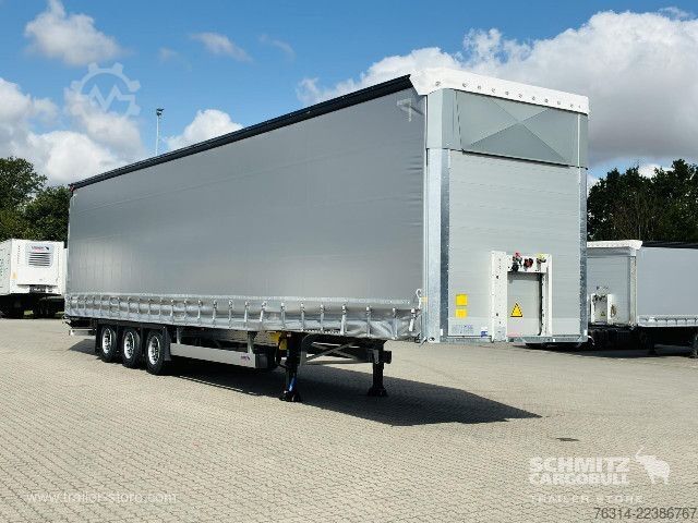 Open semitrailer with tarp Schmitz Cargobull Curtainsider Mega Getränke