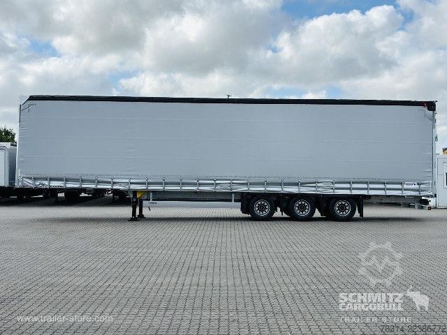 Open semitrailer with tarp Schmitz Cargobull Curtainsider Mega Getränke