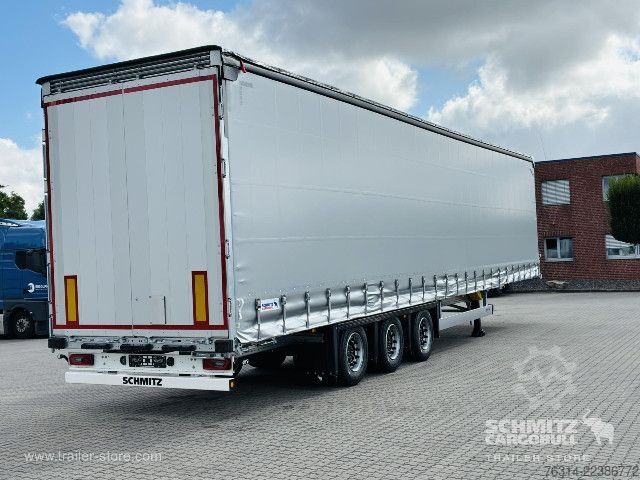 Open semitrailer with tarp Schmitz Cargobull Curtainsider Mega Getränke