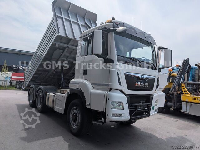 Three-sided tipper truck MAN TGS 33.500 / Manual /Meiller BORDMATIK/WENIG KM
