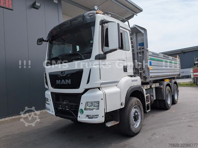 Three-sided tipper truck MAN TGS 33.500 / Manual /Meiller BORDMATIK/WENIG KM