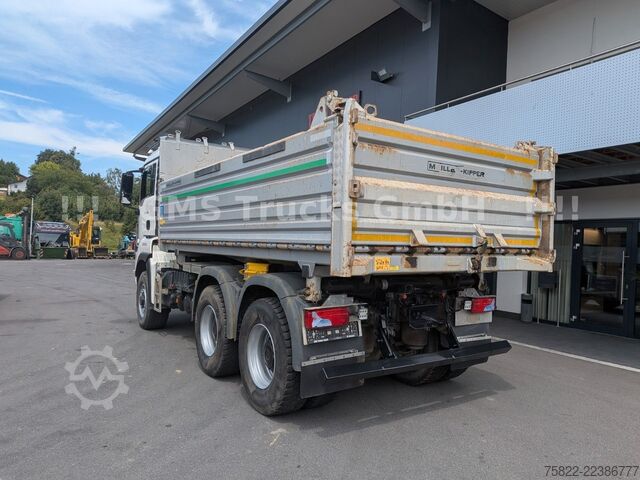 Three-sided tipper truck MAN TGS 33.500 / Manual /Meiller BORDMATIK/WENIG KM