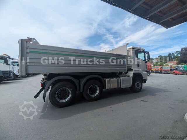 Three-sided tipper truck MAN TGS 33.500 / Manual /Meiller BORDMATIK/WENIG KM