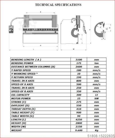 Faserlaser KK-Industries Laser Fiber FLC-P 2040 2 kW + 220 mm Rohrschneide