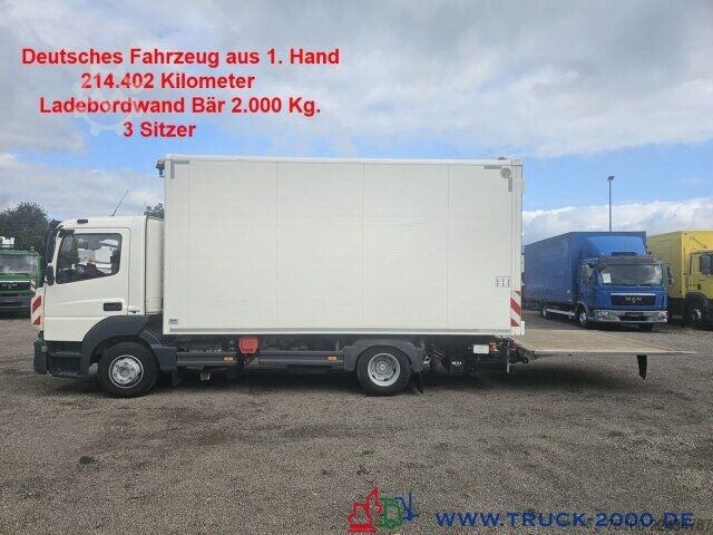 Box truck Mercedes-Benz Atego 918 Klima 3 Sitze LBW BÄR 2.000 Kg 214TKM