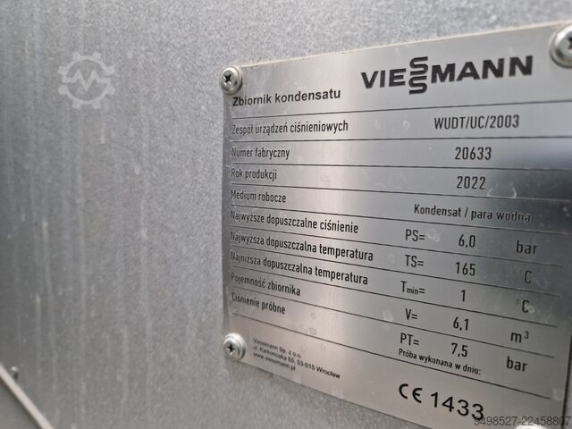Wiessmann vitmax 2000 2 x 5000 kW complete. Wiessman Vitomax 2000