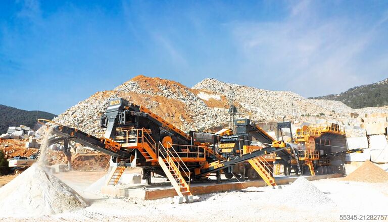 Brechanlage FABO Jaw Crusher hard stone crushing machine 180-300 t/h