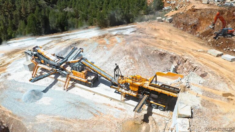 Brechanlage FABO Jaw Crusher hard stone crushing machine 180-300 t/h