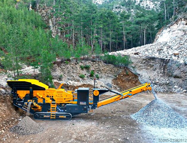 Brechanlage FABO Jaw Crusher hard stone crushing machine 150-300 t/h