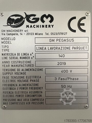 Parquet production line GM Machinery Pegasus