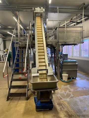 Mehrkopfwaage mit Schlauchbeutelmaschine