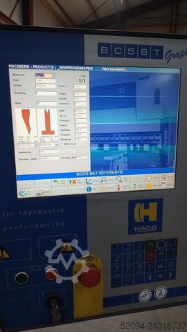 Press brake HACO ERM 36135