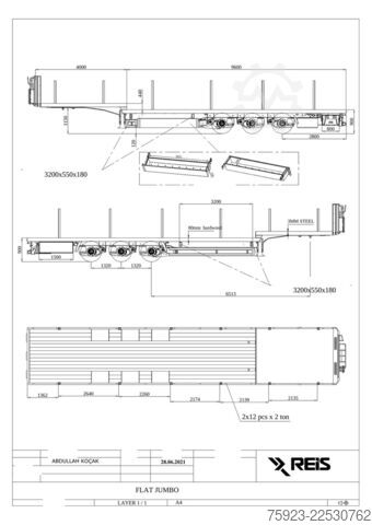 Semi low-loader Reistreyler 3 axle semi low loader