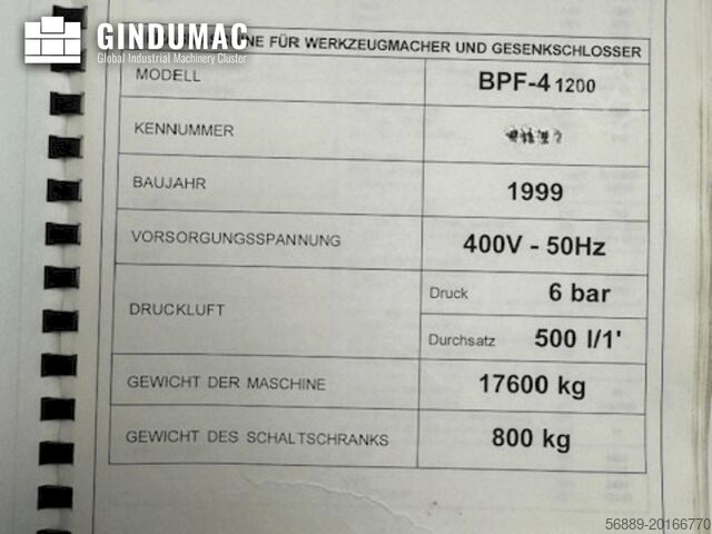 Universal-Bearbeitungszentrum OMV BPF-4 1200