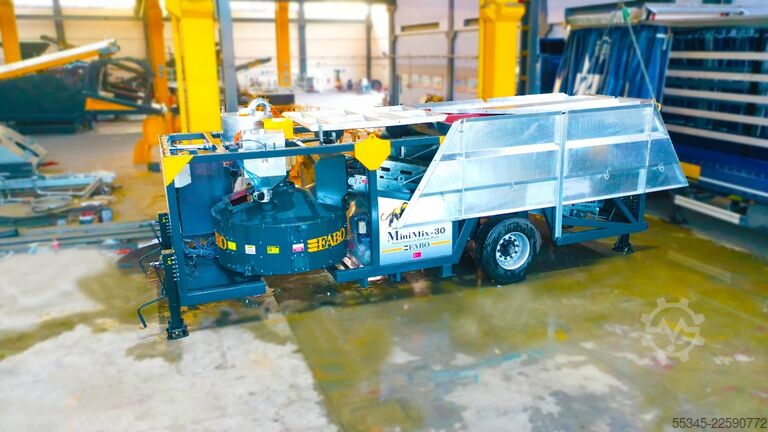 Mobile Betonmischanlage FABO Mobile Concrete Batching Plant 30 m3/h Mobile Concrete Batching Plant