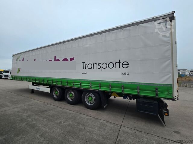 Open semitrailer with tarp KRONE SD * PR.+PL. * SAFETY ROOF * BPW * LIFT *