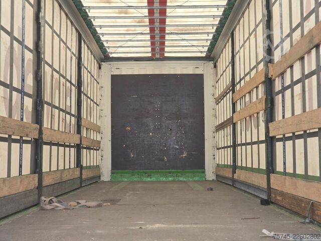 Open semitrailer with tarp KRONE SD * PR.+PL. * SAFETY ROOF * BPW * LIFT *
