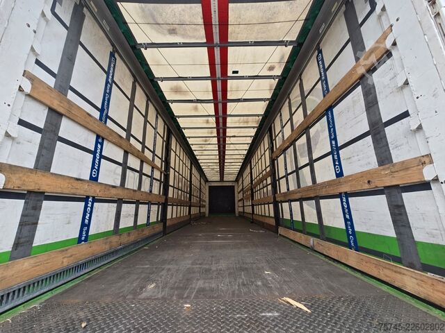 Open semitrailer with tarp KRONE SD * PR.+PL. * SAFETY ROOF * BPW * LIFT *