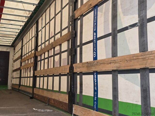 Open semitrailer with tarp KRONE SD * PR.+PL. * SAFETY ROOF * BPW * LIFT *