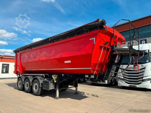 Tipper semitrailer KEMPF SKM 35/3 * HARDOX * ALCOA * LIFTACHSE *STAHL*TÜV