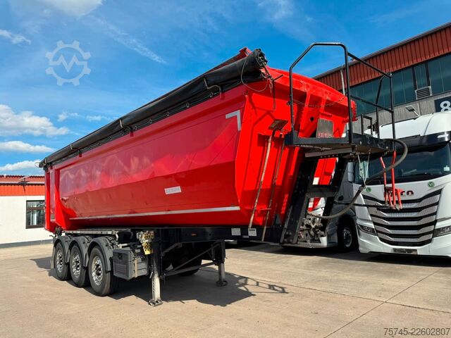 Tipper semitrailer KEMPF SKM 35/3 * HARDOX * ALCOA * LIFTACHSE *STAHL*TÜV