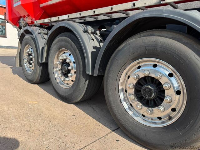 Tipper semitrailer KEMPF SKM 35/3 * HARDOX * ALCOA * LIFTACHSE *STAHL*TÜV