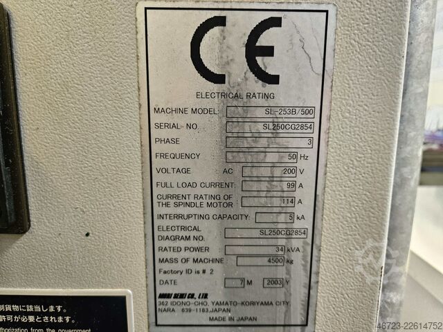CNC turning and milling center Mori Seiki SL-253B/500