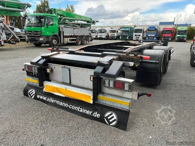 Roll off trailer HÜFFERMANN Tandemanhänger HTA 1877 Containeranhänger LS